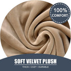 Stretch Cushion Cover, Soft Velvet Plush Cushion Slipcovers Loveseat Sofa - Image 3