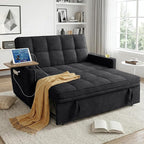 54'' Sleeper Sofa Bed, Convertible Pull Out Couch Futon by tiramisubest