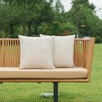 NiNi ALL Pack of 2 Decorative Outdoor Waterproof Pillow Covers Square Garden - Image 2