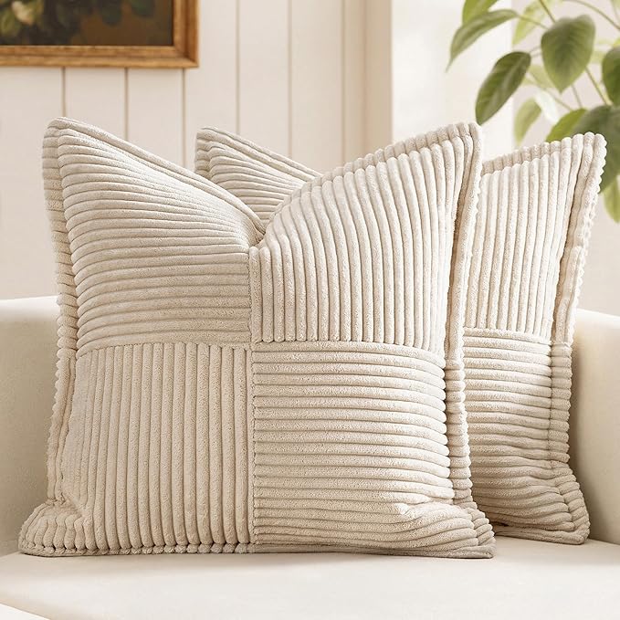 MIULEE Decorative Euro Sham Throw Pillow Covers by MIULEE