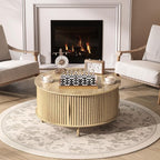 SULIVES Round Coffee Table - Image 5