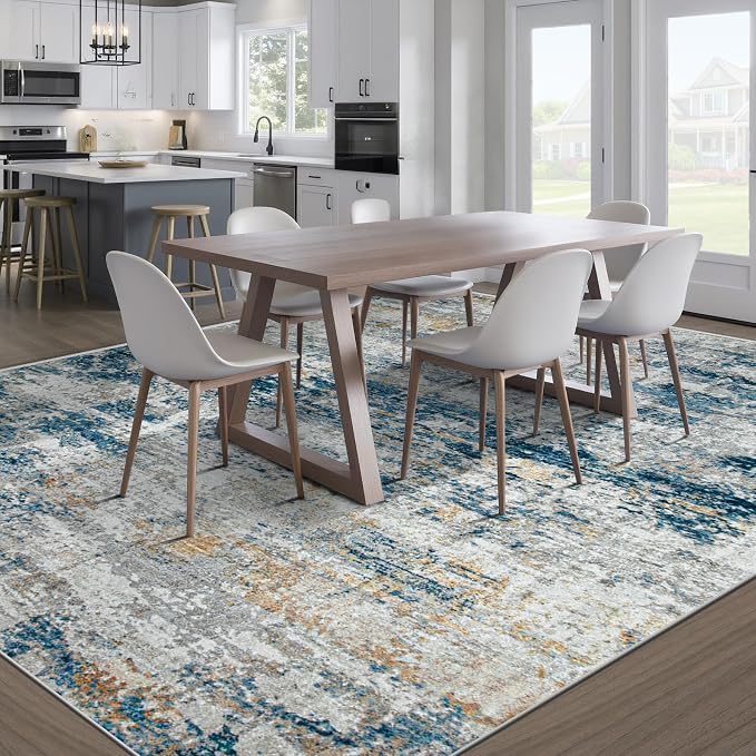 pmtsns Area Rugs 9x12 for Living Room: Washable Rug Modern Abstract Neutral - Image 7