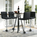 DUMOS Bar Stools Set of 4, 24 inch Counter Height Bar Stools, Upholstered - Image 6