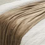 Bedsure GentleSoft Fleece Throw Blanket Camel - Image 8