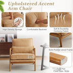 VINGLI Upgraded Premium Corduroy Accent Chairs Set of 2, Upholstered Arm Chair - Image 5