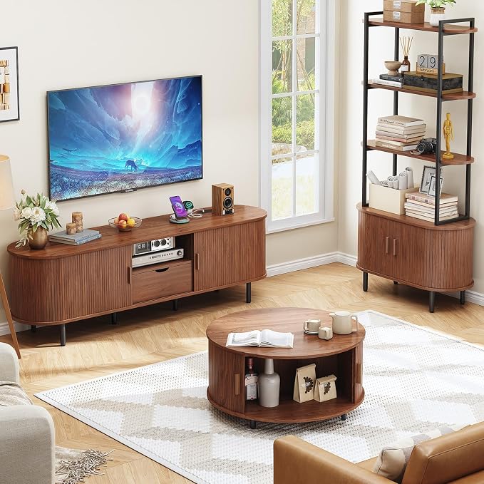 ONBRILL 69" TV Stand with Power Outlet - Image 7