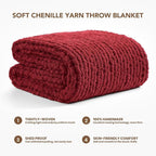 L'AGRATY Chunky Knit Throw Blanket - Image 2