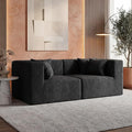 MONVANE 75" Loveseat Sofa, Comfy Chenille Cloud Couch by MONVANE