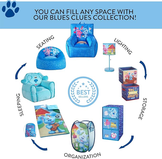 Nickelodeon Blues Clues Toddler 19” Folding Saucer Chair - Image 9