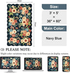 DUKINO 3x5 Area Rugs, Non Slip Floral Washable Rug - Image 2
