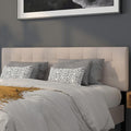 Flash Furniture Bedford Box Stitch Tufted Upholstered King Size Headboard in by FlashFurniture