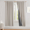 NICETOWN Natural Linen Blackout Curtains by NICETOWN
