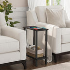 TUTOTAK Small Side Table, Narrow End Table, Skinny Sofa Table, Slim Nightstand - Image 5