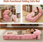 Folding Sofa Bed, Convertible Sleeper Chair - Image 3