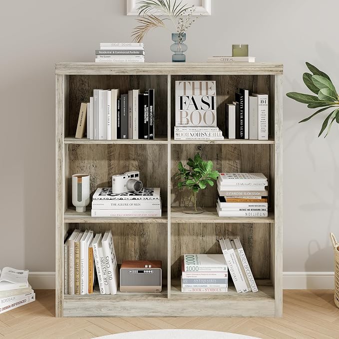 GarveeHome 6 Cube Storage Organizer, 53 Inch Tall Bookcase - Image 6