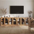 BELLEZE Bijou Set of 4 Wall-to-Wall Storage Cabinets by BELLEZE