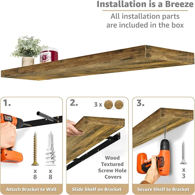 Sorbus Floating Shelves for Wall - Image 4