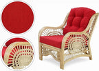 Malibu Lounge Living Accent Armchair Natural Rattan Wicker Handmade Design - Image 3