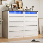 Jocoevol Modern LED 5 Drawer Dresser - Image 7