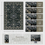 6x9 Area Rugs Living Room: Washable Vintage Rug - Image 2