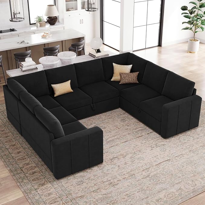 Belffin Modular Sectional Sleeper Sofa Bed - Image 6