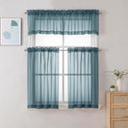 Chyhomenyc Stone Blue Sheer Valances - Image 2