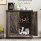 GarveeHome Small Storage Cabinet, Farmhouse Sideboard Buffet Cabinet - Image 3