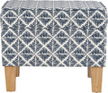 HomePop Home Decor |Upholstered Modern Rectangular Storage Ottoman | Hinged Lid by HomePop