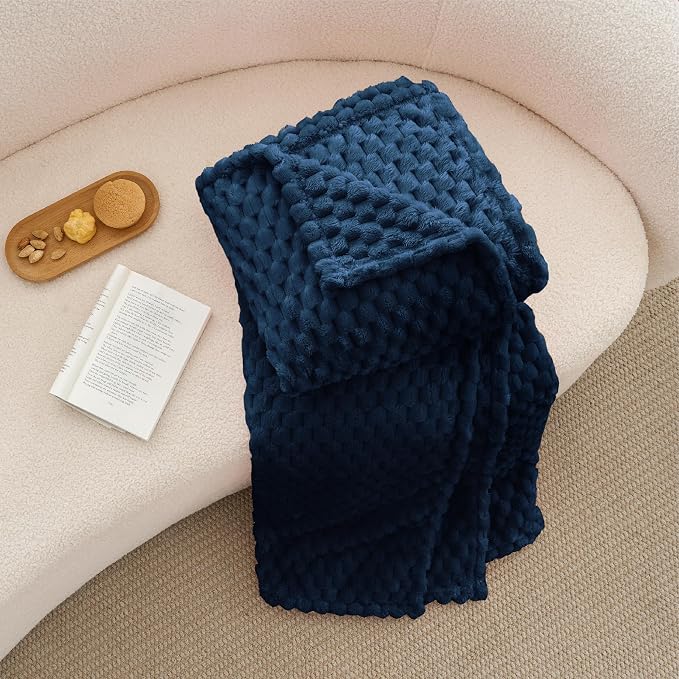 BEDELITE Navy Throw Blanket for Couch, Soft Cozy Gifts for Women, 50 * 60 | 3D - Image 6