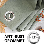H.VERSAILTEX Linen Curtains 100% Blackout Curtains - Image 6