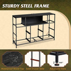 WLIVE Black Dresser TV Stand for 45, 55 inch TV, Entertainment Center - Image 9