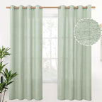 YoungsTex Sage Green Linen Curtains by YoungsTex