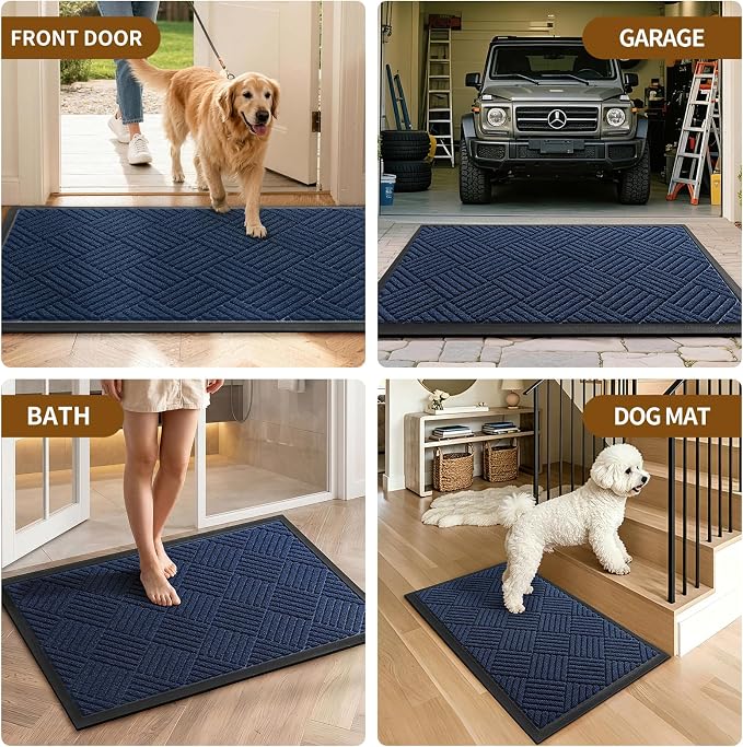 Front Door Mat, Heavy Duty Waterproof Doormat 61.5"x36", Stain Fade Resistant - Image 9