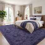 4'x5'3'' Taro Purple Fluffy Soft Area Rug Non-Slip - Image 3