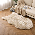 MIULEE Fluffy Area Rug 3'x5' Large Faux Fur Sheepskin Rug - Image 6