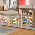 ROMGUAR CRAFT 4 Tier Bamboo Shoe Rack - Image 4