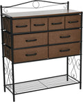 Household Essentials Walnut Iron 8-Drawer Sideboard by HouseholdEssentials