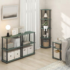 Furinno JUST Side Table, 3-Tier End Table, Open Shelves Night Stand, Bedside - Image 2