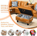 Wakefit Sectional Sofa Couch, Modern 4-Seaters Living Room Furniture Sets - Image 5