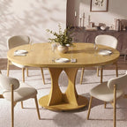 Einhomn 43-59" Extendable Round Dining Table, Kitchen Table - Image 3