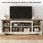 IRONCK Farmhouse TV Stand for 75 Inch TV, Rustic Entertainment Center - Image 7