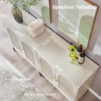 IFBUY Modern Sideboard Buffet Cabinet, 61.75" W Fluted Arched Buffet Cabinet - Image 7