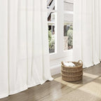 Neutral Linen Curtains 84 Inch Length 2 Panels Set - Image 5