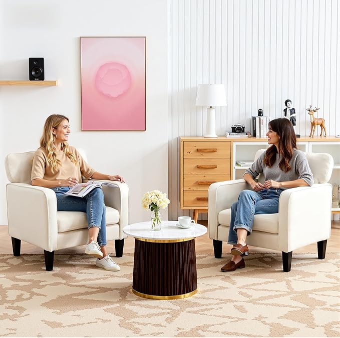 DUMOS Modern Accent Chairs for Living Room, Corner Chairs for Adults, Reading - Image 2