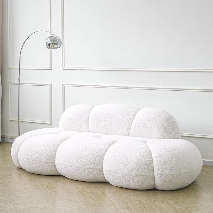 JACH Cloud Shaped Couches for Living Room, Modern Comfy Upholstered Sofa - Image 7