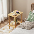 TUTOTAK End Table with Charging Station, Small Side Table with Outlets - Image 5