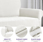 ZNSAYOTX Super Stretch Couch Cover Universal Sofa Covers - Image 3