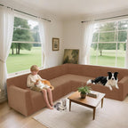 Arfntevss Stretch Sectional Couch Covers L Shaped Corner Sectional Sofa Cover - Image 2