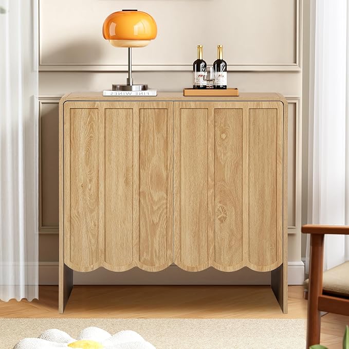ORRD Sideboard Buffet Cabinet Set of 2, Accent Storage Cabinet - Image 5