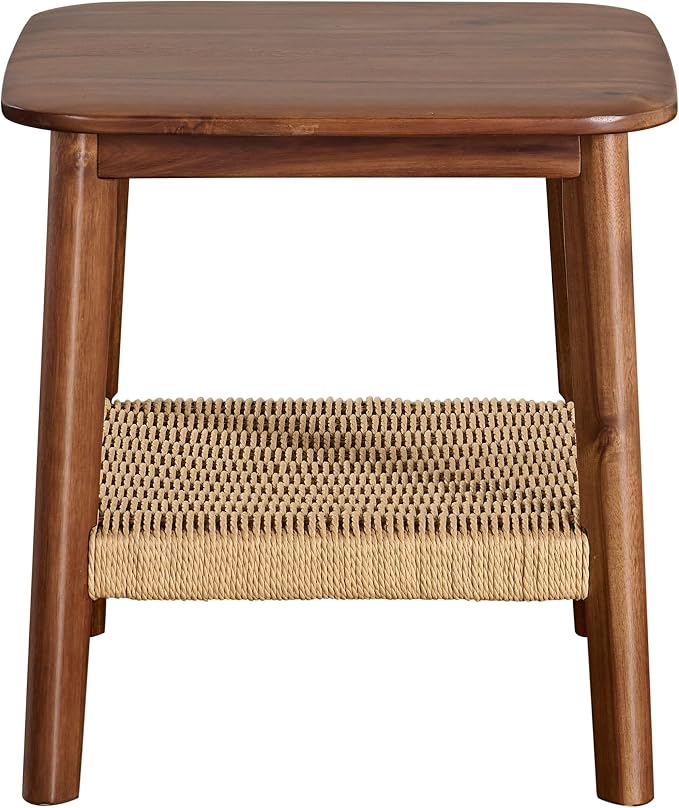 Alaterre Furniture Calais 2-Tier Solid Wood End Table - Image 7
